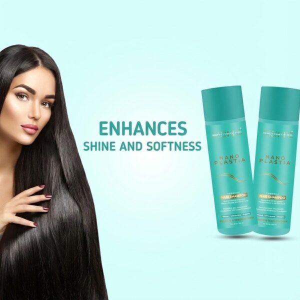 Nano Plastia Hair Shampoo ? Nourishing Sulfate & Paraben-Free Formula with Argan Oil & Wheat Protein for Thicker, Stronger Hair ? 320ml