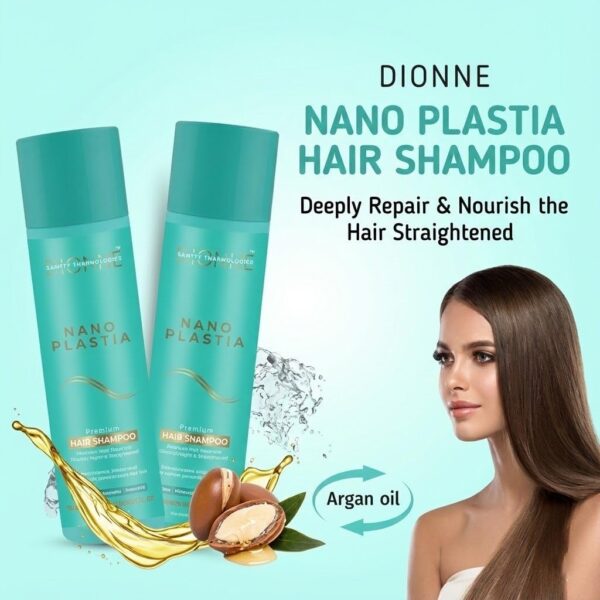 Nano Plastia Hair Shampoo ? Nourishing Sulfate & Paraben-Free Formula with Argan Oil & Wheat Protein for Thicker, Stronger Hair ? 320ml