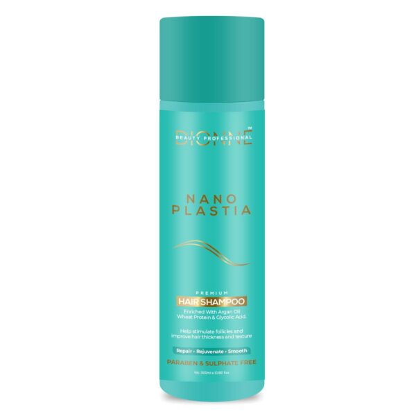 Nano Plastia Hair Shampoo ? Nourishing Sulfate & Paraben-Free Formula with Argan Oil & Wheat Protein for Thicker, Stronger Hair ? 320ml