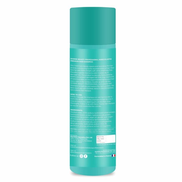 Nano Plastia Hair Shampoo ? Nourishing Sulfate & Paraben-Free Formula with Argan Oil & Wheat Protein for Thicker, Stronger Hair ? 320ml