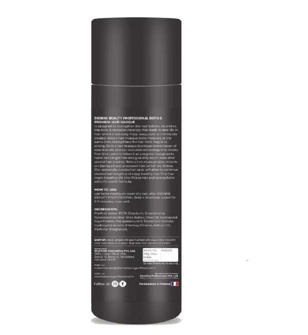 Dionne  Beauty Professional Keratin+Botox Hair Masque | 3X Advanced Repair for Dry Hair