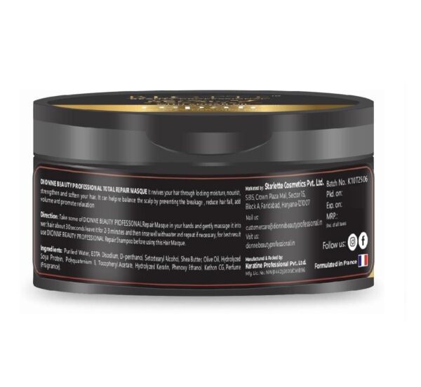 Dionne  Beauty Professional Total Repair 7 Hair Masque with Argan Oil for Dry, Weak Hair