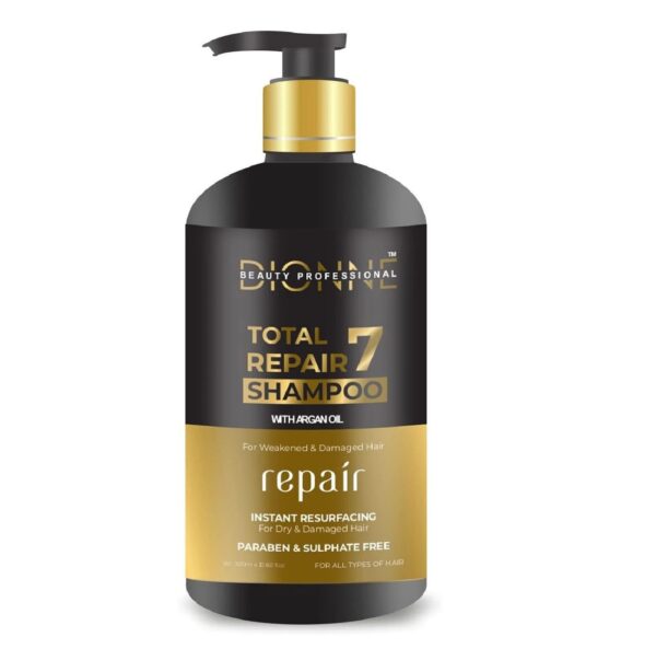 Dionne Beauty Professional Total Repair 7 Shampoo with Argan Oil for Dry & Weak Hair