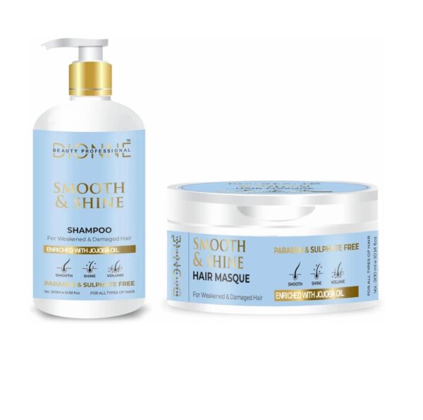 Dionne  Beauty Professional Smooth & Shine Hair Shampoo &  Hair Masque for Stronger Hair